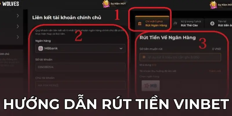 Quy trình rút tiền Vinbet an toàn nhanh chóng